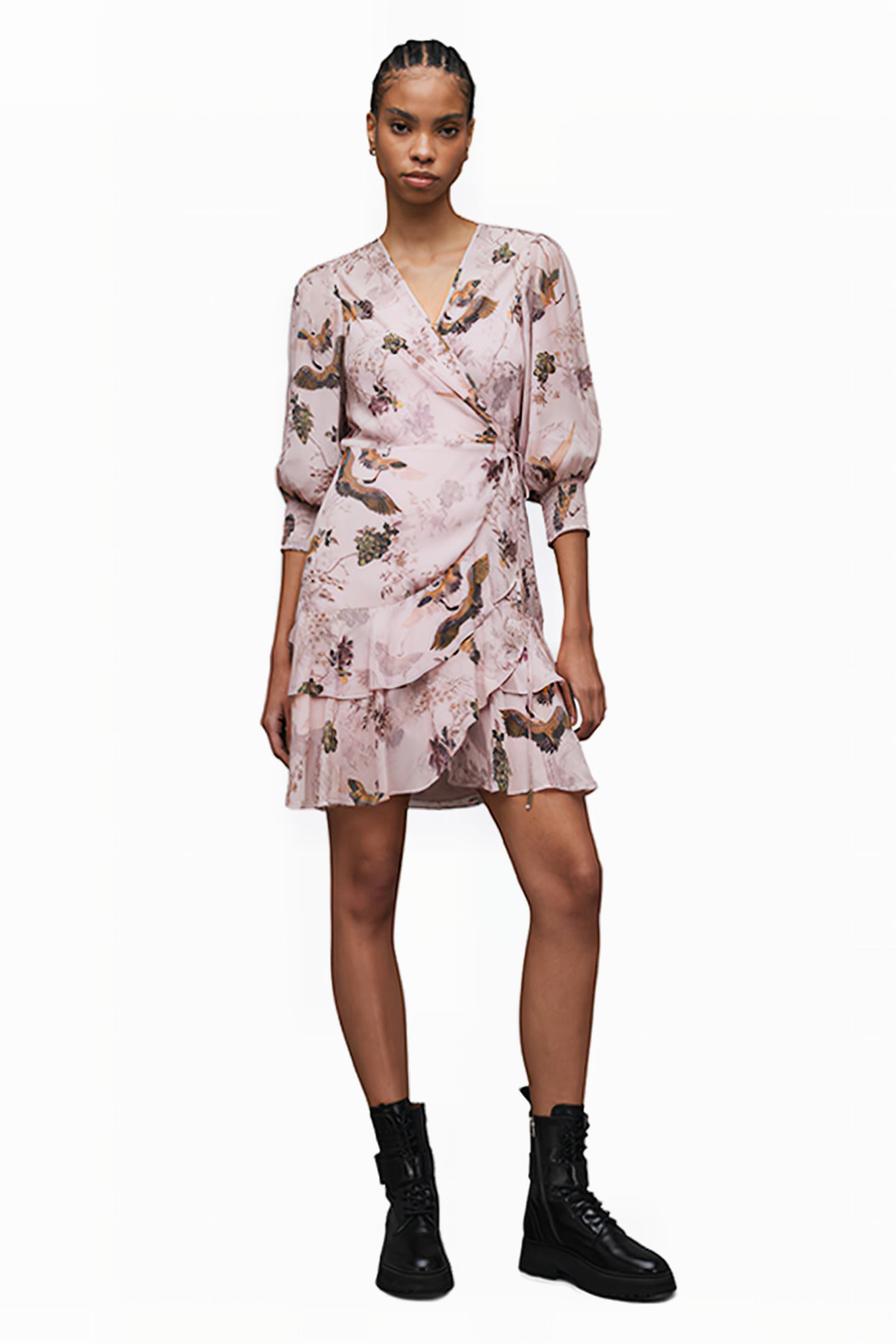 ARI PEGGY DRESS DUSTY PINK 3