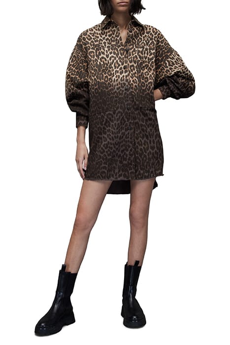 LILY LEPPO SHACKET D ANIMAL BROWN 3