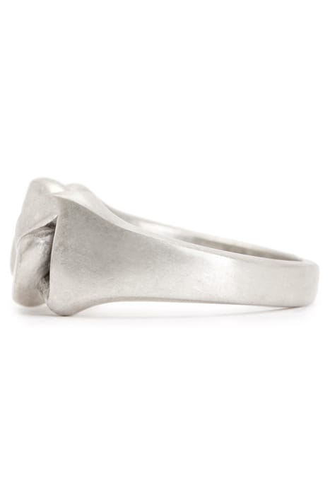 JAY CURB RING WARM SILVER 4