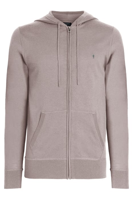 MODE MERINO ZIP HOOD STONE TAUPE MARL 6