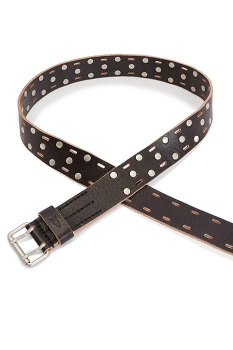 REIGN STUD BELT BLACK/DULL NICKEL 4