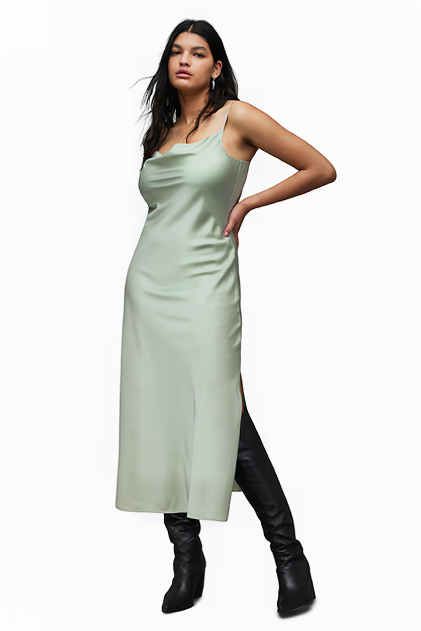 HADLEY DRESS PISTACHIO GREEN 1