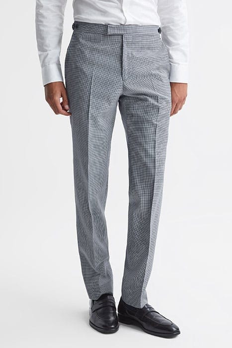 GRANGE SUIT PANTS — NAVY/WHITE 1