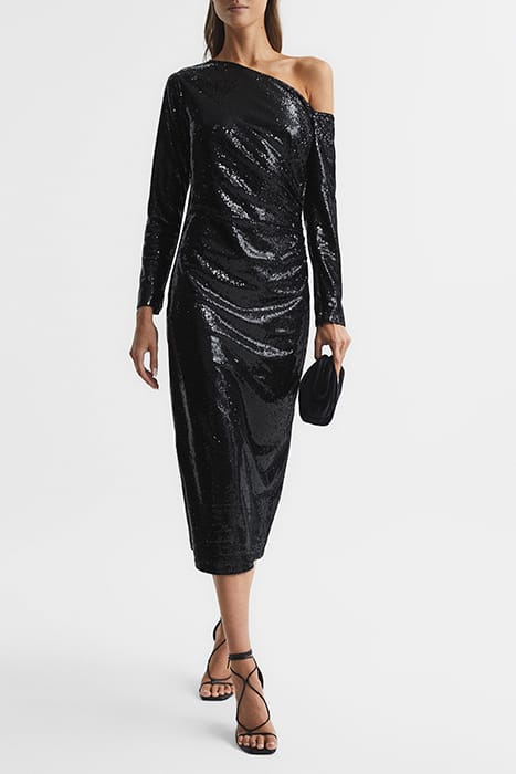 JODIE MIDI DRESS — BLACK 1