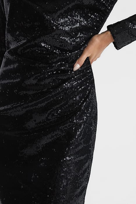 JODIE MIDI DRESS — BLACK 5