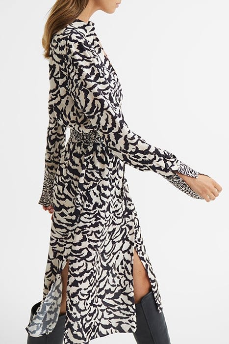 EVIE MIDI DRESS — BLACK/WHITE 6