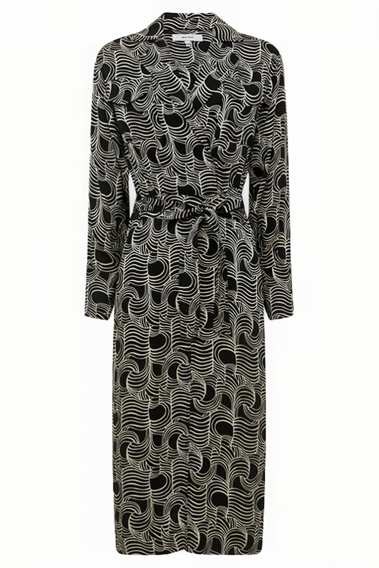 GEORGINA MIDI DRESS — CREAM/BLACK 7