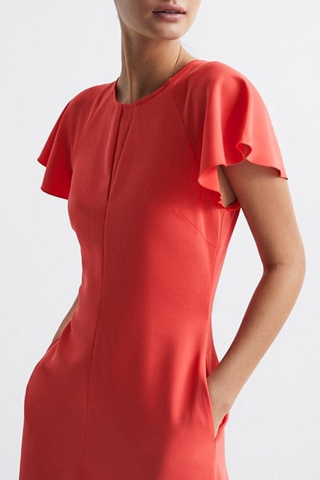 ELENI MIDI DRESS — CORAL 3