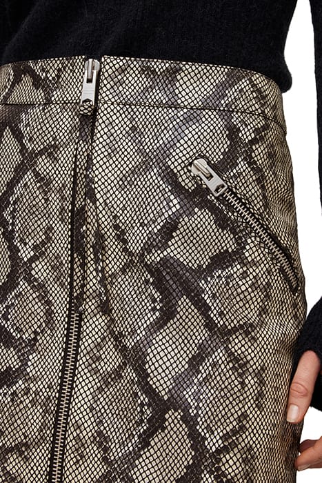 PIPER SNAKE SKIRT BLACK/NATURAL 5