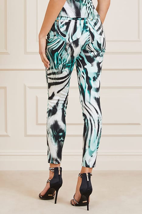 MARCIANO BY GUESS PRINTED STILETTO FELINE FEELING SKINNY PAN 2