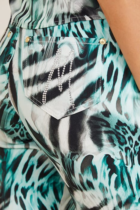MARCIANO BY GUESS PRINTED STILETTO FELINE FEELING SKINNY PAN 4