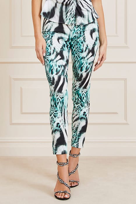 MARCIANO BY GUESS PRINTED STILETTO FELINE FEELING SKINNY PAN 1
