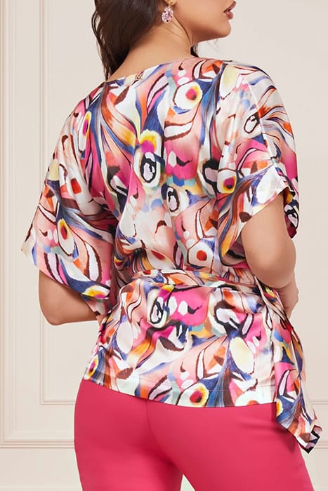 MARCIANO BY GUESS MADELYN KIMONO WONDERLAND BLOUSE PRINT 2