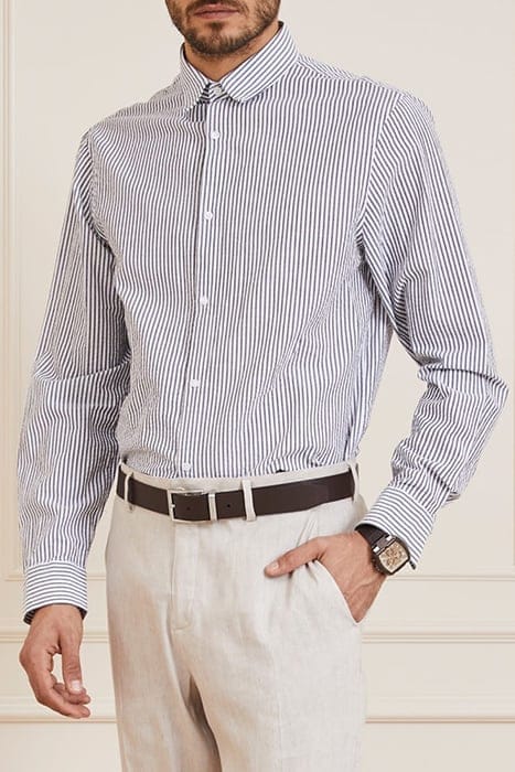 MARCIANO BY GUESS JOE COLLAR NOTCHE BLUE AND WHITE CASUAL SH 1