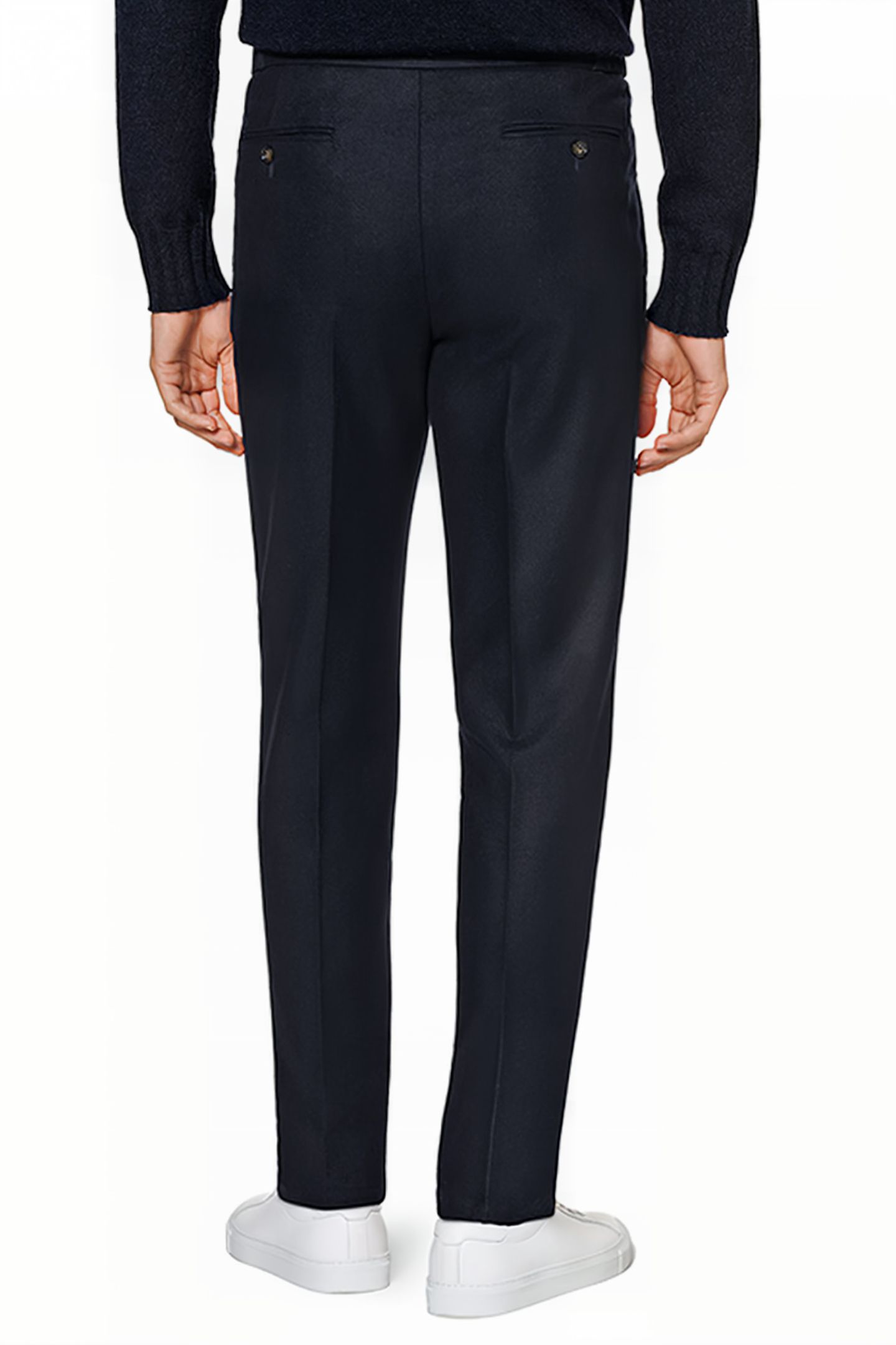 NAVY DRAWSTRING AMES TROUSERS 2