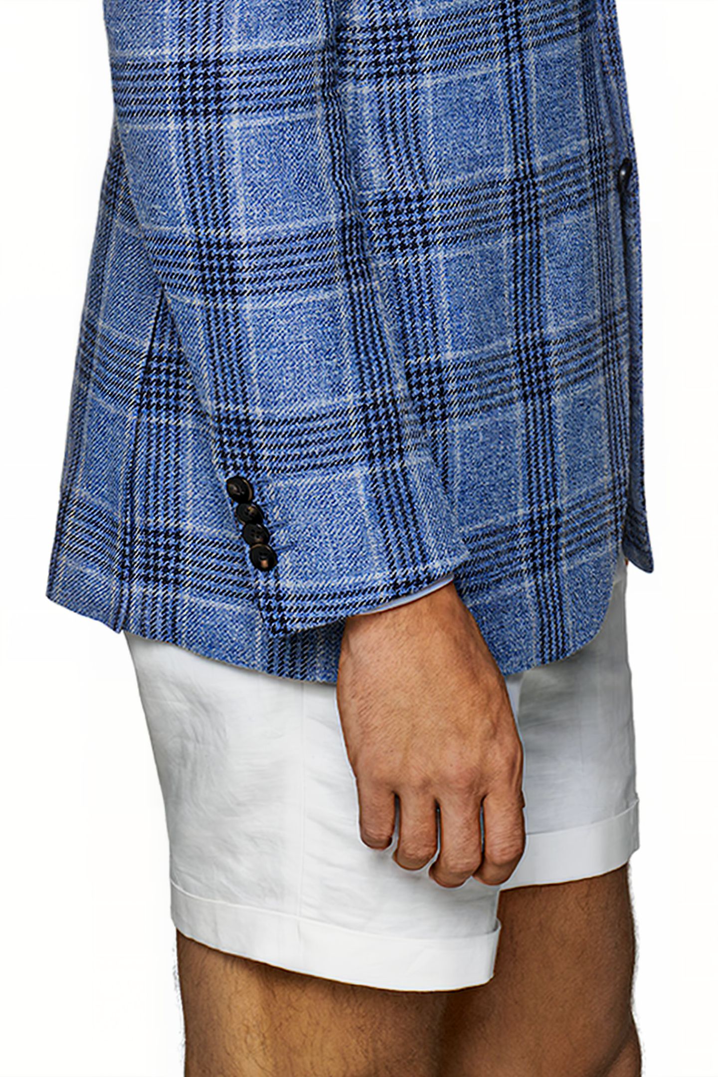 LIGHT BLUE CHECKED HAVANA BLAZER 6