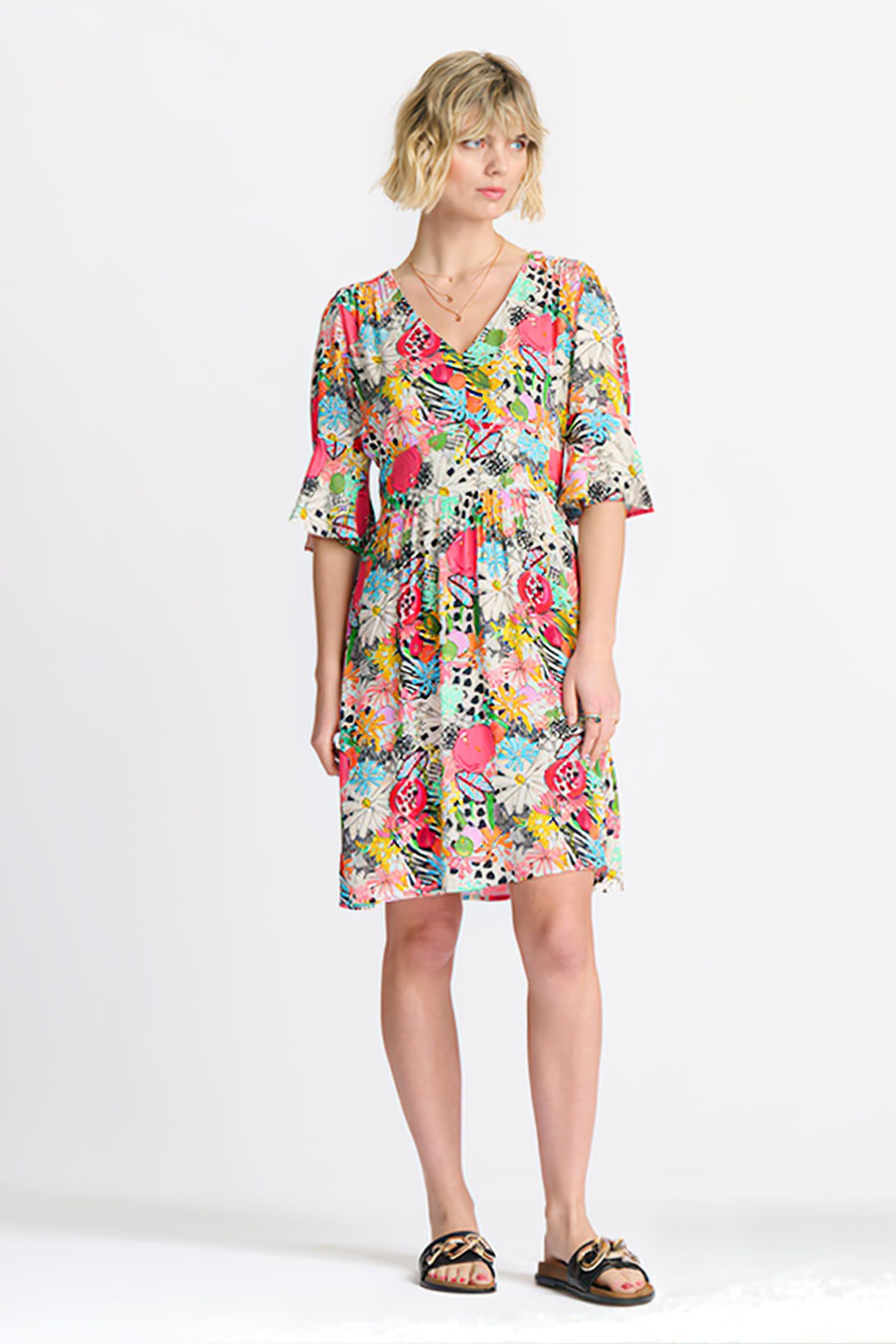 DRESS - LIV TROPICAL BOUQUET 1