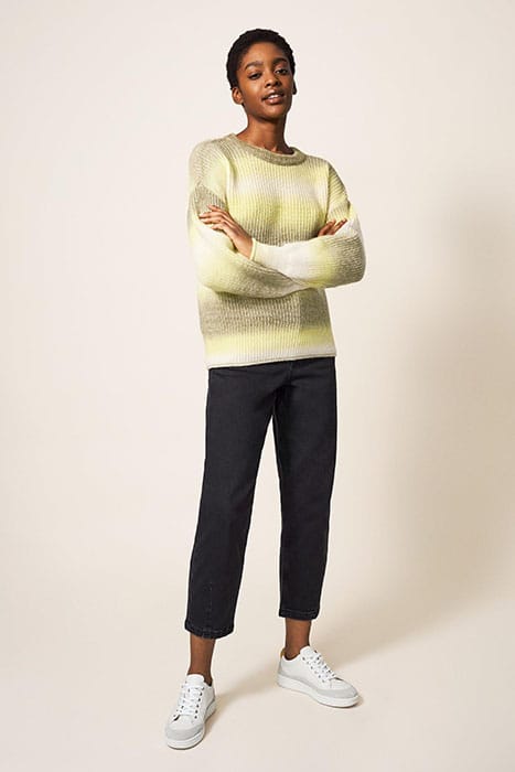 SPRING SPACEDYE JUMPER GREEN MULTI 1