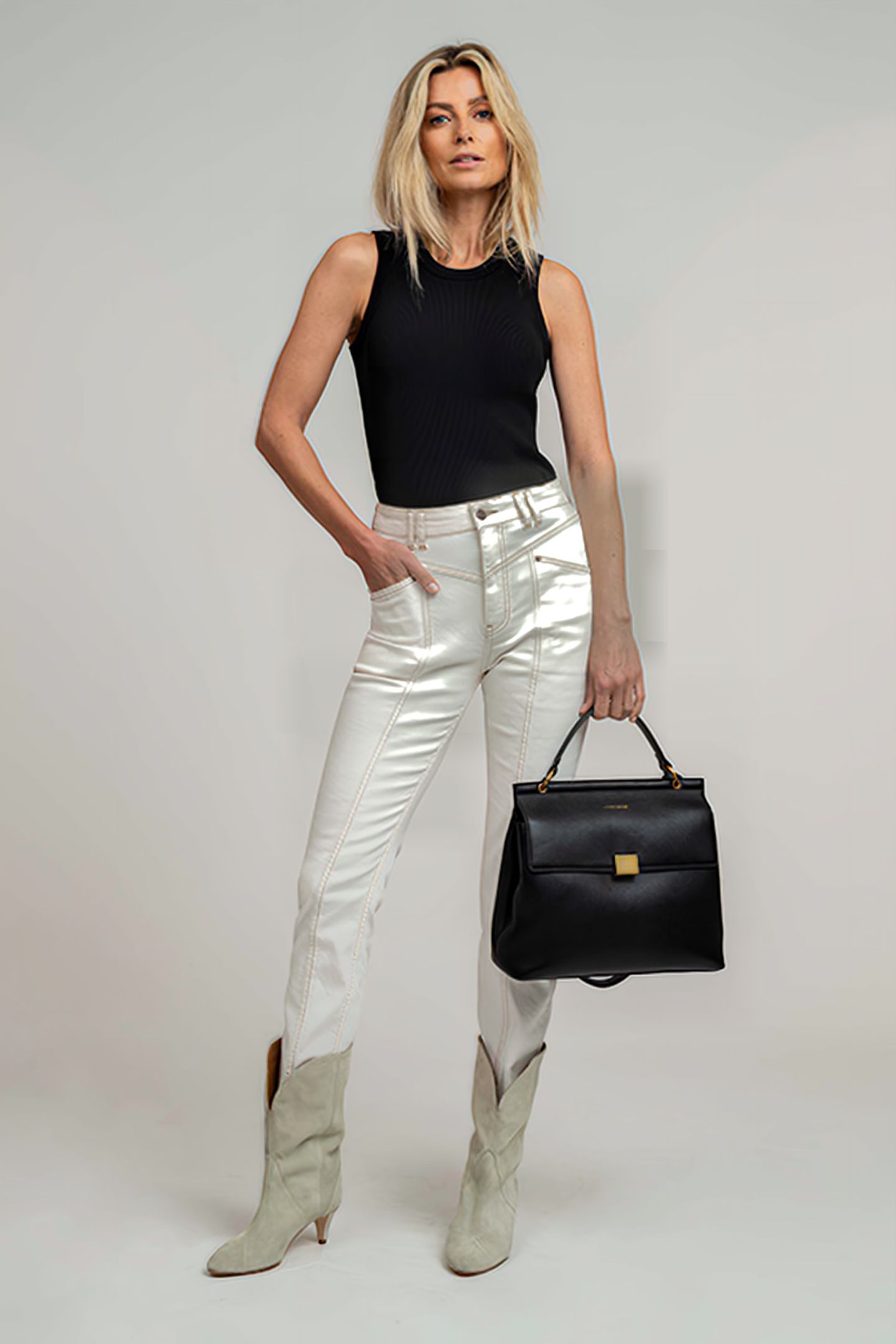 BOY HIGHWAIST JEANS OFF WHITE 1