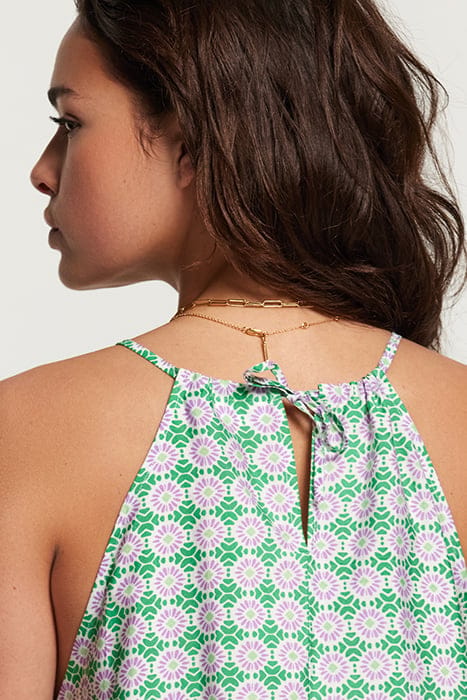 LADIES MEDELLIN DRESS PORTO TILE FRESH GREEN 8