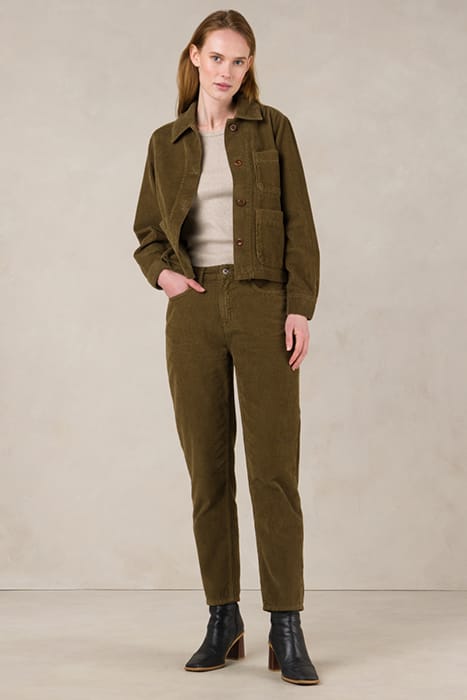 CAROLINE CROPPED MOSS GREEN 3