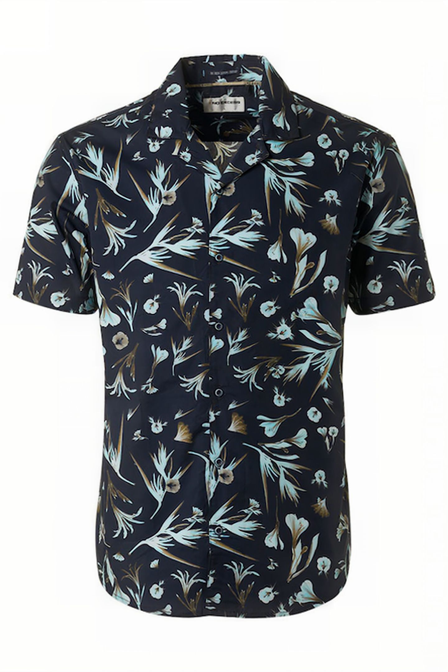 SHIRT SHORT SLEEVE RESORT COLLAR ALLOVER PRINTED NIGHT 4