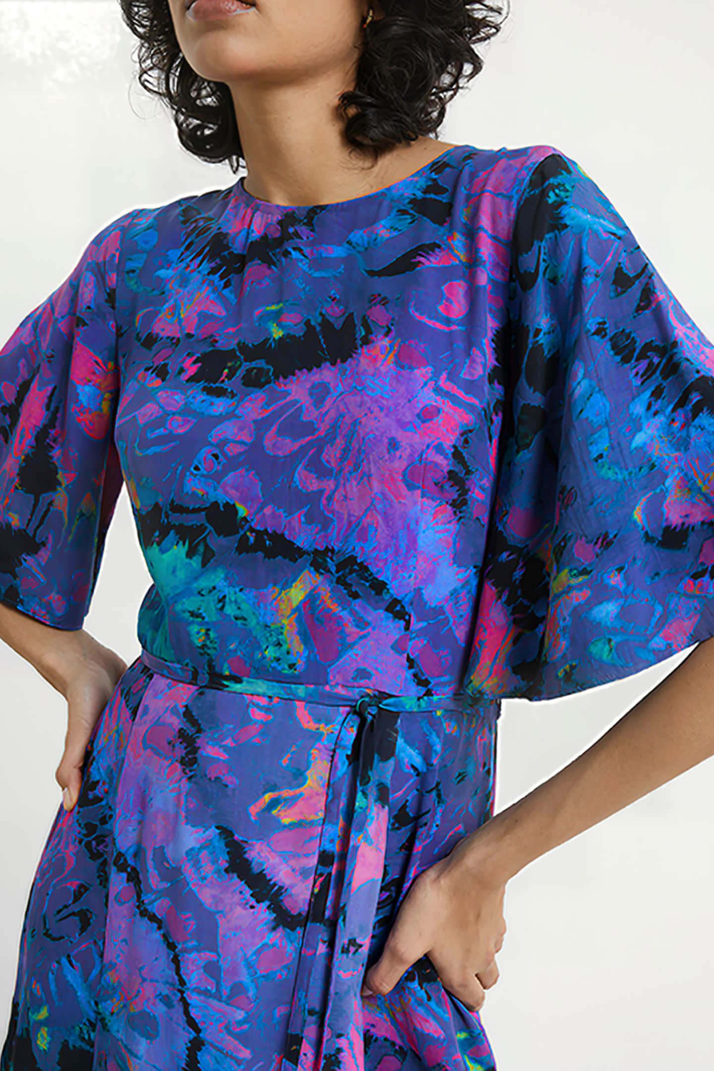 GABRIELLA DELPH MIDI BLUE DEPTHS 4
