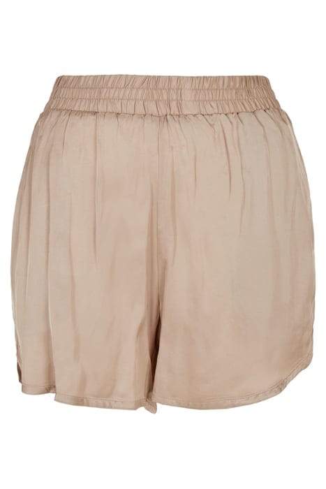 LADIES VISCOSE SATIN RESORT SHORTS SOFTTAUPE 4