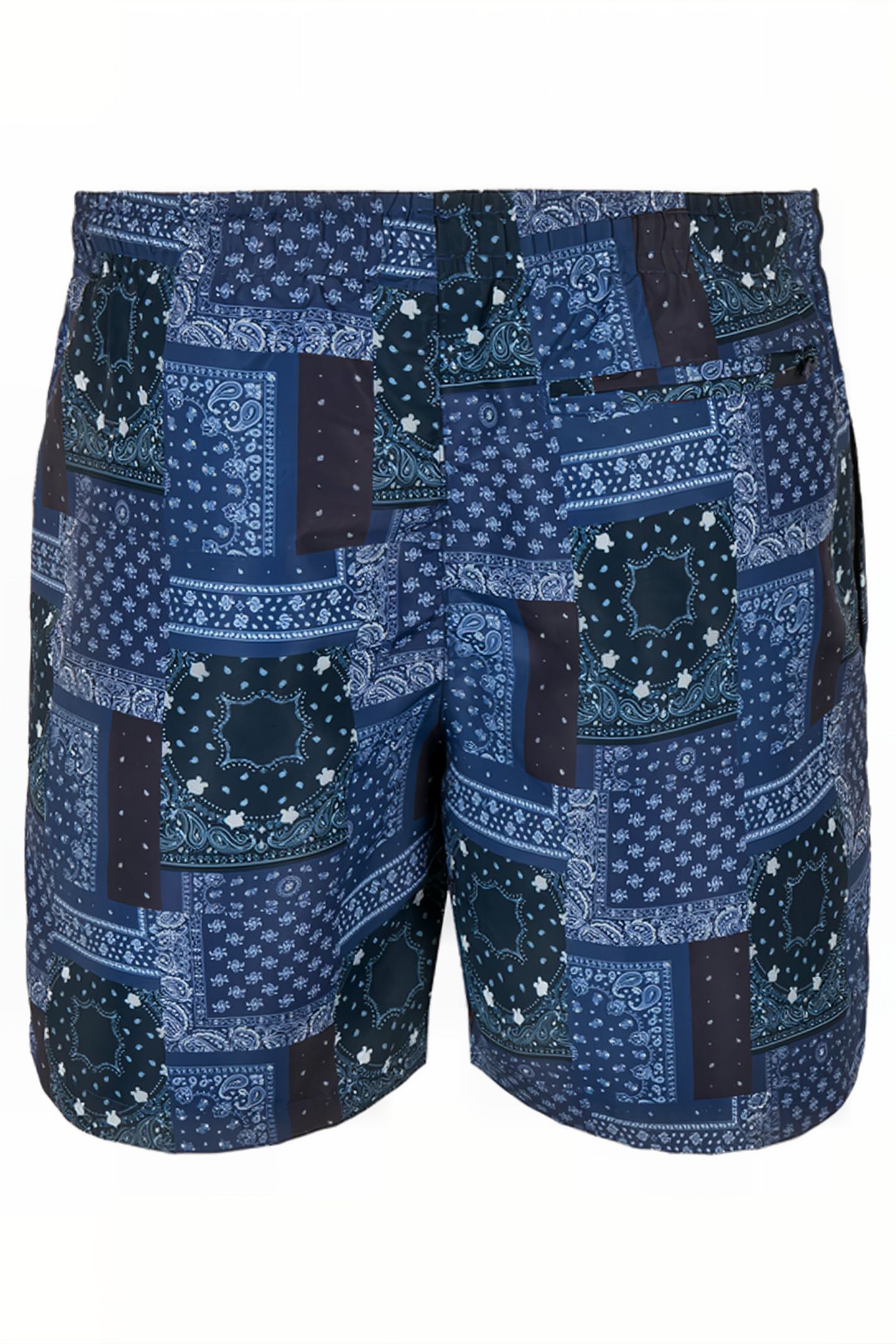 PATTERN SWIM SHORTS NAVY BANDANA AOP 7