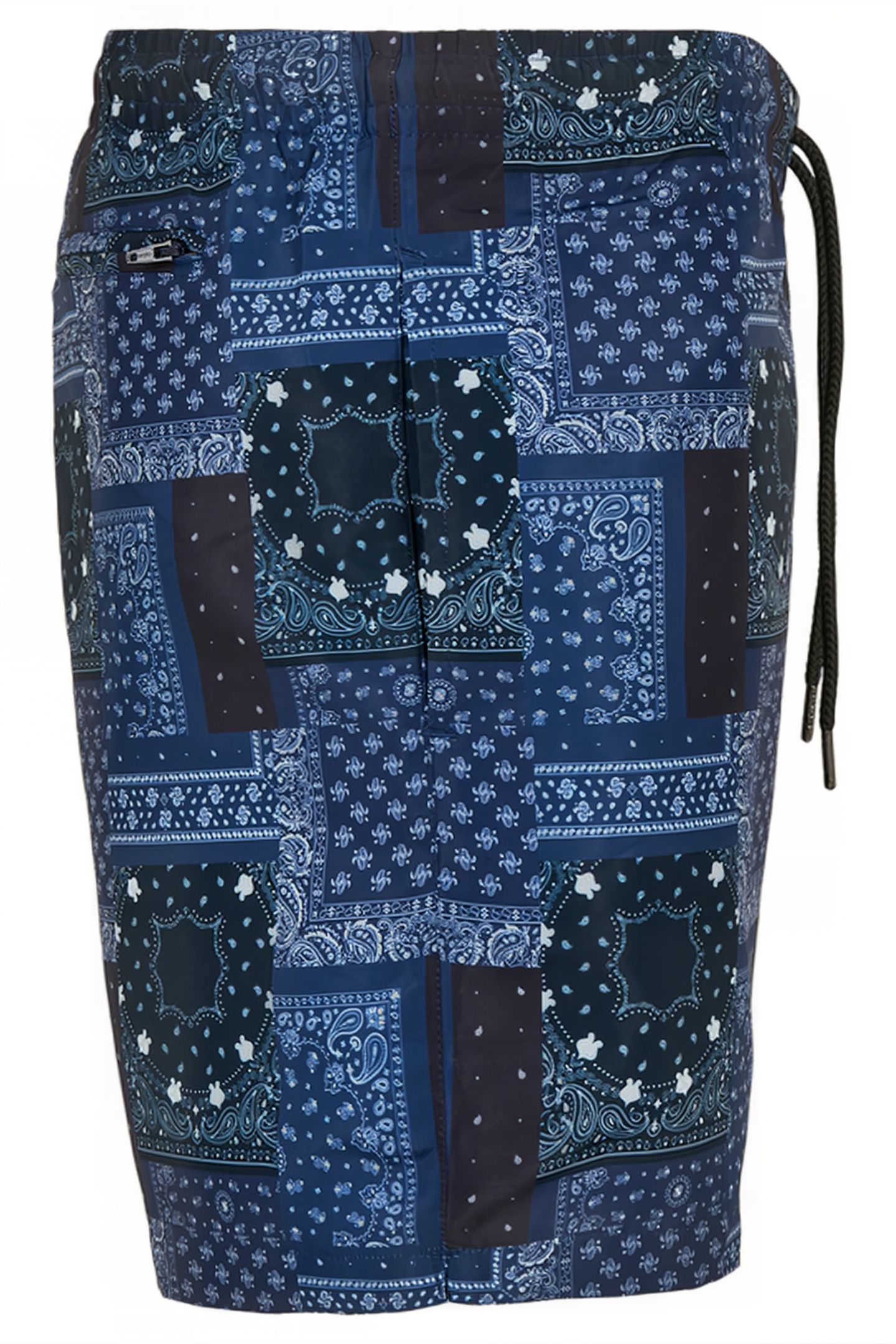 PATTERN SWIM SHORTS NAVY BANDANA AOP 6