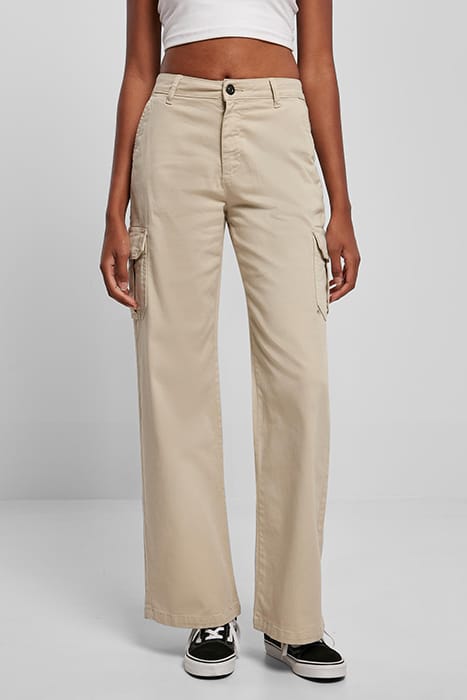 LADIES HIGH WAIST STRAIGHT CARGO PANTS SOFTSEAGRASS 1