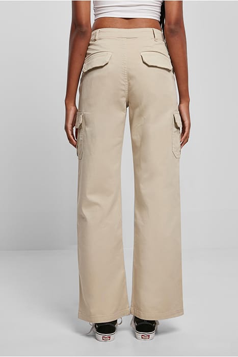 LADIES HIGH WAIST STRAIGHT CARGO PANTS SOFTSEAGRASS 2