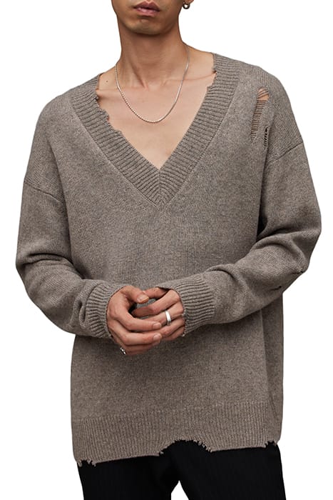 VICIOUS VNECK FAWN BROWN MARL 1