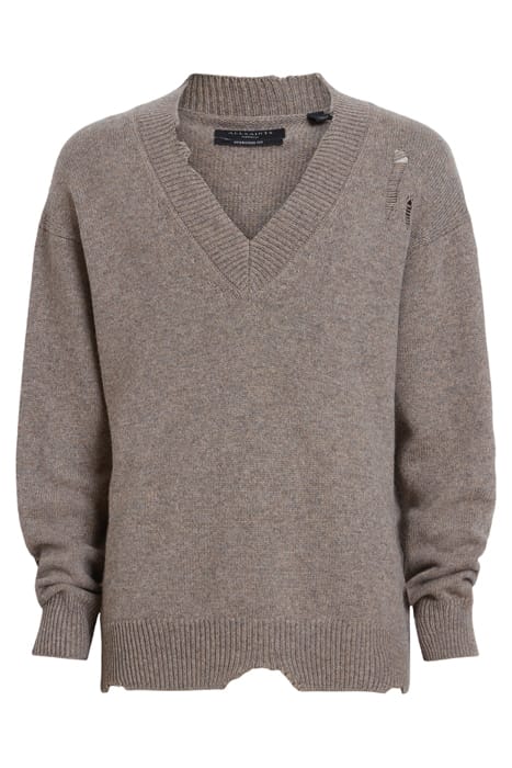 VICIOUS VNECK FAWN BROWN MARL 4