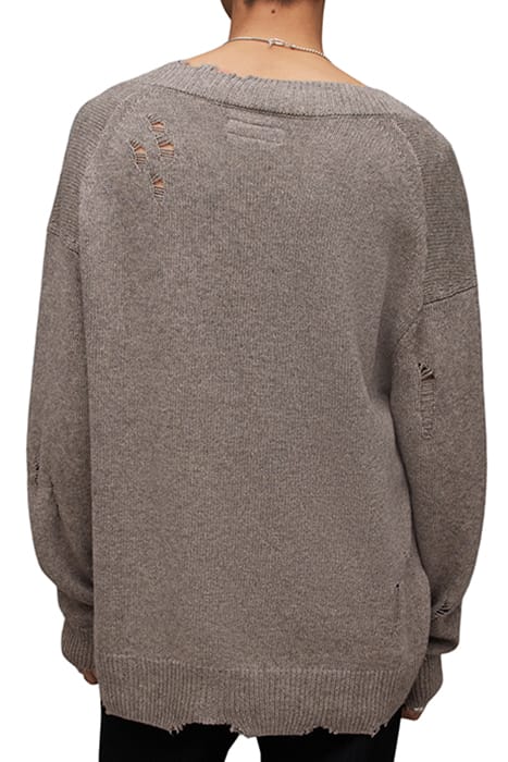 VICIOUS VNECK FAWN BROWN MARL 2
