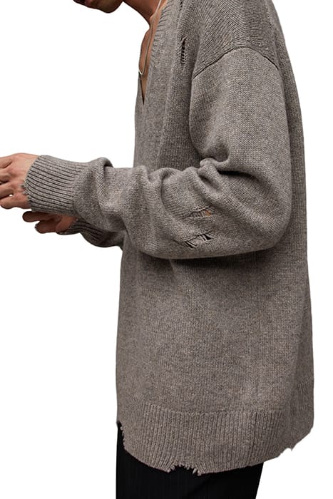 VICIOUS VNECK FAWN BROWN MARL 5