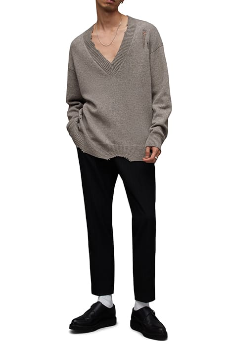 VICIOUS VNECK FAWN BROWN MARL 3