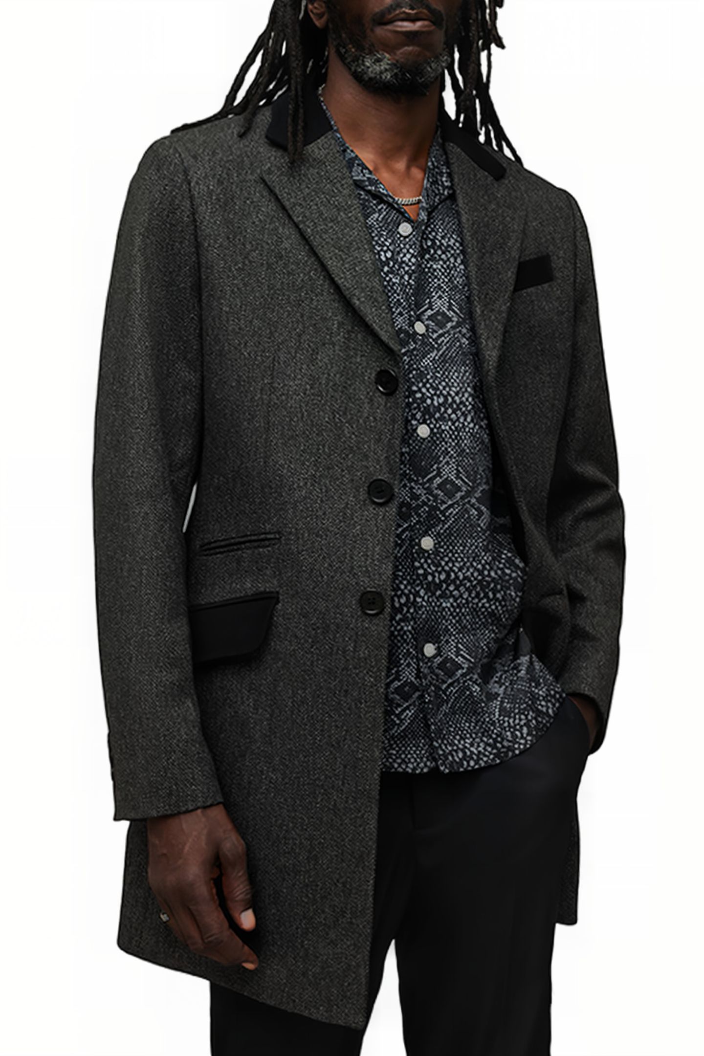 TOMMY COAT CHARCOAL GREY 1