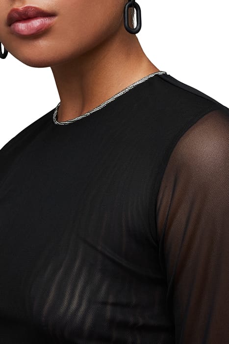 NORA SPARKLE TOP BLACK 6