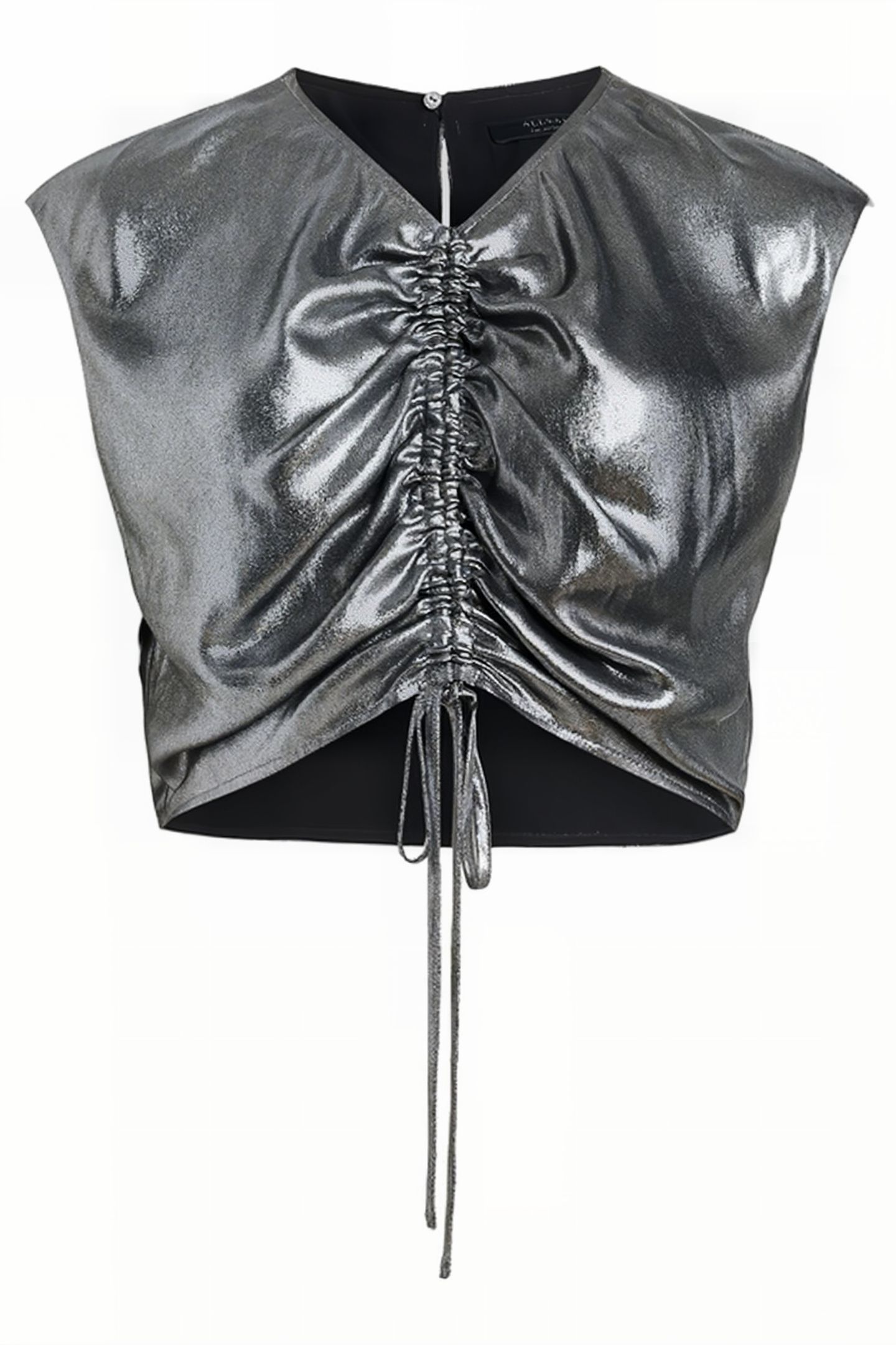 CARLA METALLIC TOP GUNMETAL GREY 4