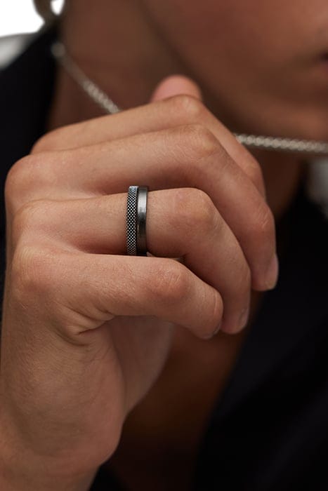 MARS TEX HEM RING SE WARM SILVR/DRK HEM 2