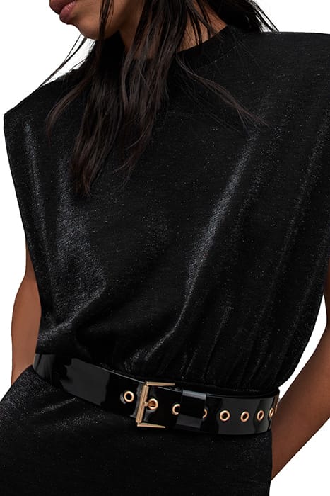 AS ROCKS PATENT BELT BLACK 2