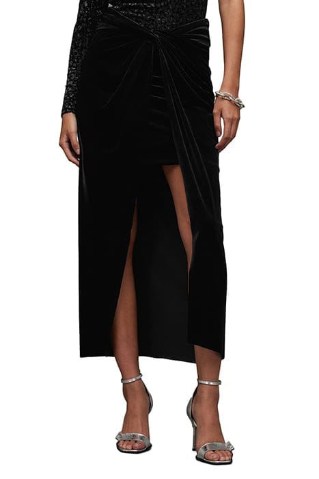 SAMI VELVET SKIRT BLACK 1