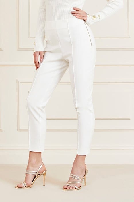 MARCIANO BY GUESS NEW ELLE HIGH WAIST PALE FORMAL PANT PEARL 1
