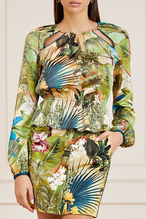 MARCIANO BY GUESS PAIGE TOP SANCTUARY BLOUSE PRINT 1