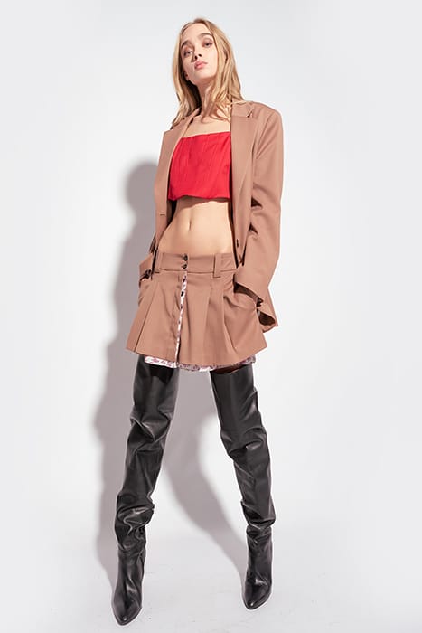 CANELLO GONNA DIAGONALE COMPAC BEAVER FUR 1