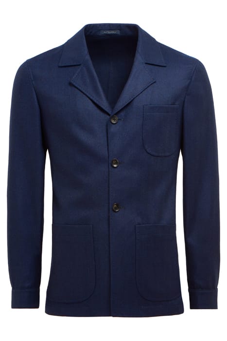 HERRINGBONE GREENWICH SHIRT-JACKET NAVY 4