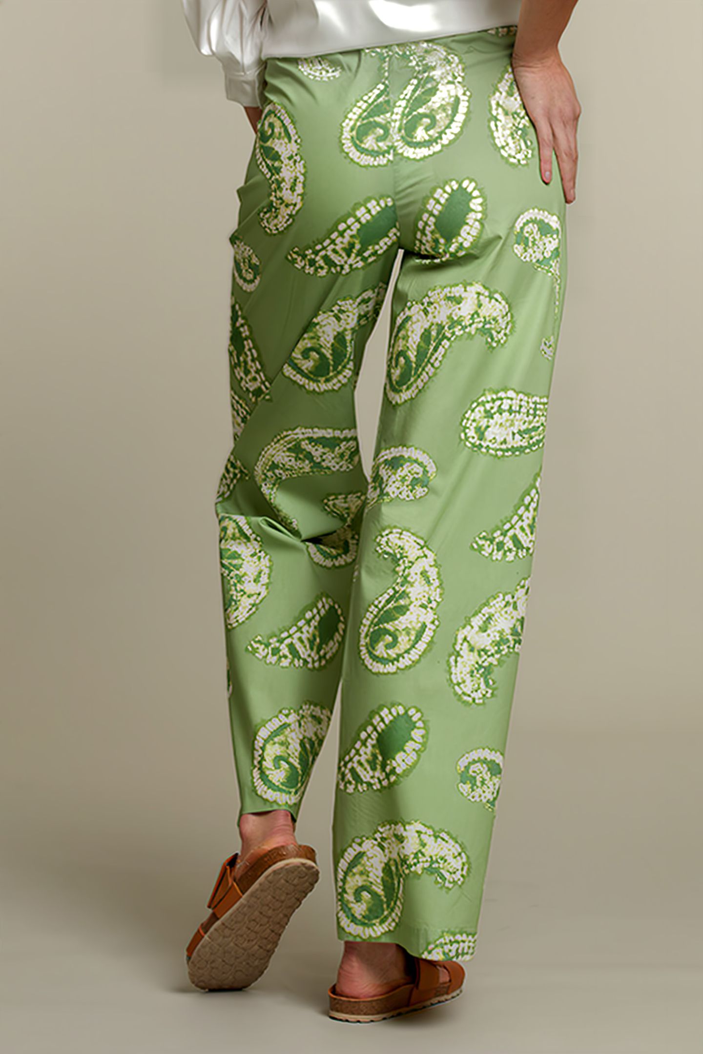 GREEN PAISLEY PANTS 2
