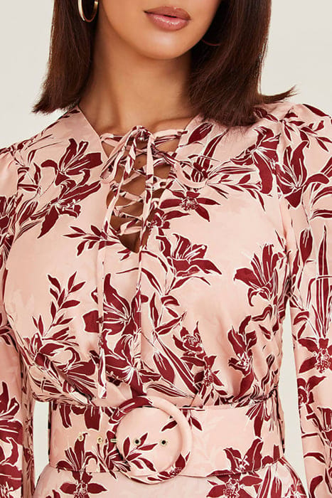 MARCIANO BY GUESS SUNBURST FLARE DRESS SUNBURST BLUSH 4