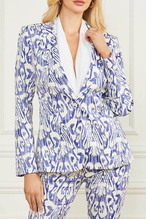 MARCIANO BY GUESS SUBSTANCE BLAZER BLUE PRINT 6